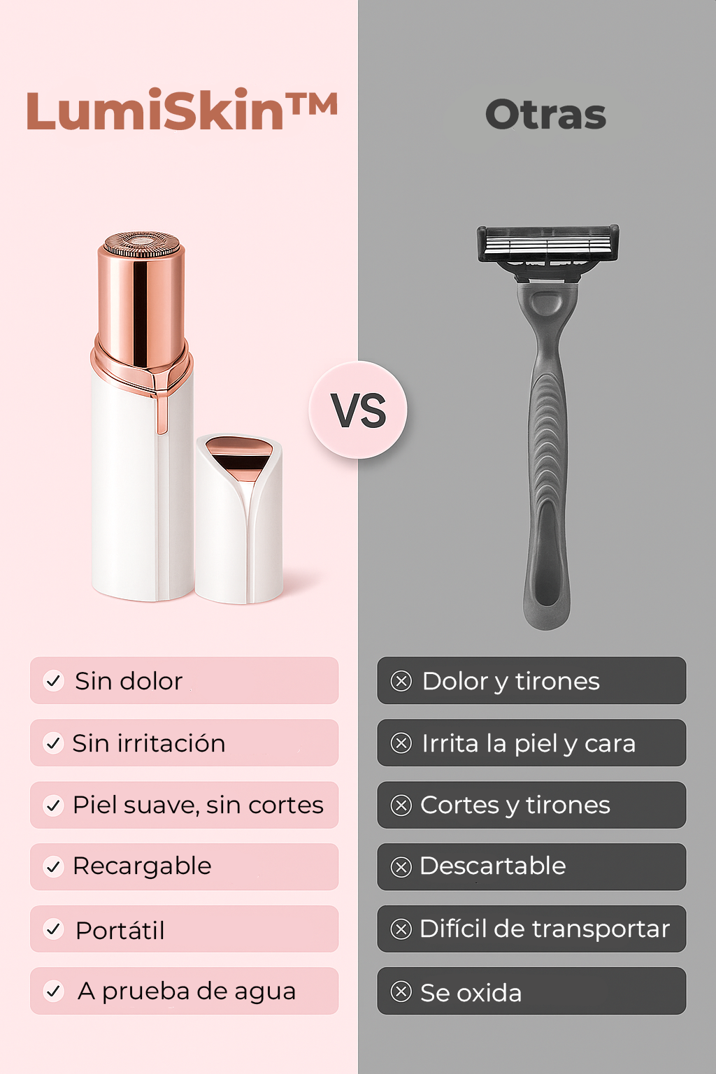 Depiladora facial LumiSkin™